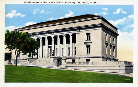 Minnesota State Historical Building, St. Paul, Minnesota, 1920's