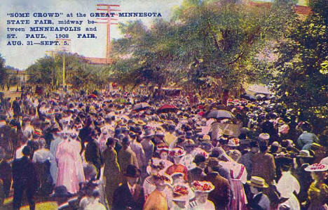 Crowd at the Minnesota State Fair, 1908