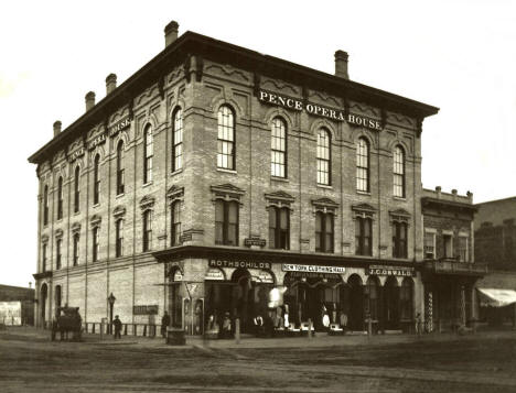 Pence Opera House, 2nd and Hennepin Avenue, Minneapolis Minnesota, 1870