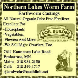 Northern Lakes Worm Farm, Embarrass Minnesota