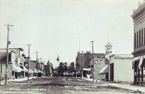 Main Street South, Aitkin Minnesota, 1910