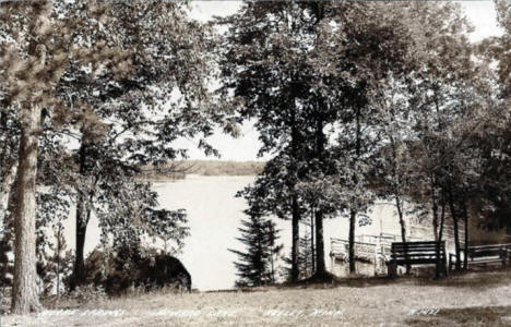 Moore Springs Resort on Howard Lake, Akeley Minnesota, 1940