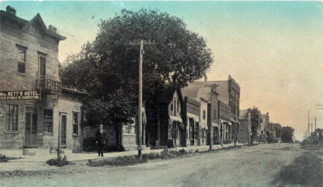 Railroad Street, Albany Minnesota, 1920