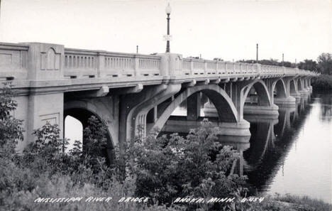 Mississippi River Bridge, Anoka Minnesota, 1930's