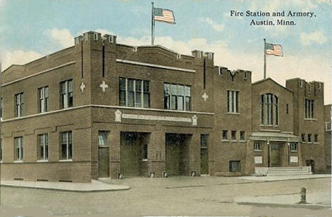 Fire Station and Armory, Austin Minnesota, 1914