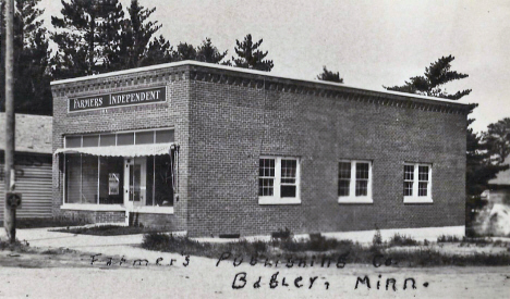 Farmers Independent Newspaper Office, Bagley Minnesota, 1930's
