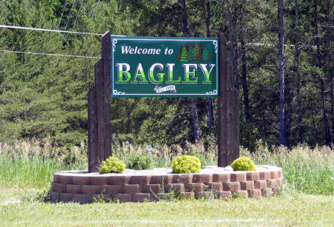 Welcome Sign, Bagley Minnesota, 2009