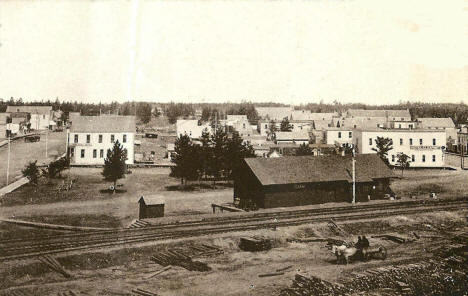 View of Bagley Minnesota, 1908