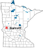 Location of Barrett Minnesota