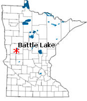 Location of Battle Lake Minnesota