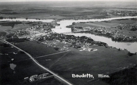 Aerial view, Baudette Minnesota, 1952