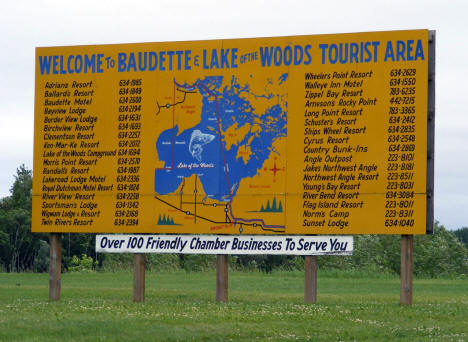 Welcome to Baudette Sign, 2009