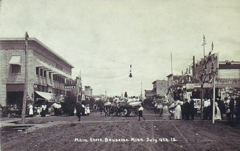 4th of July Parade, Main Street, Baudette Minnesota 1912