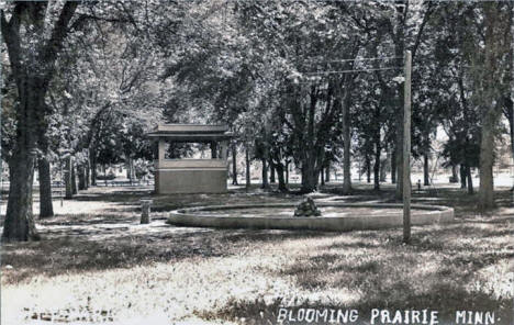 City Park, Blooming Prairie Minnesota, 1911
