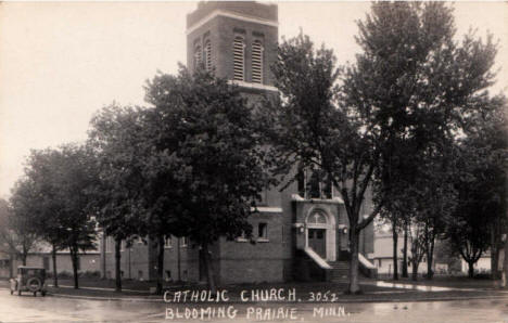Catholic Church, Blooming Prairie Minnesota, 1930's?