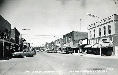 North side of Main Street, Blue Earth Minnesota, 1960's