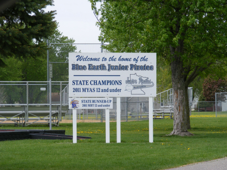 Blue Earth Junior Pirates State Championship sign, Blue Earth Minnesota, 2014