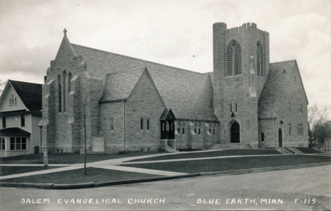 Salem Evangelical Church, Blue Earth Minnesota, 1950's?