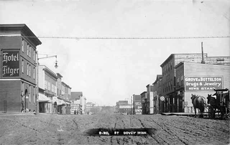 Second Street, Bovey Minnesota, 1905