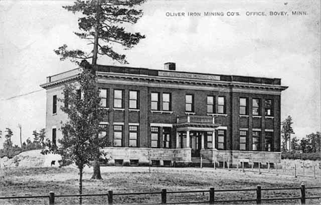 Oliver Mining Company office, Bovey Minnesota, 1910