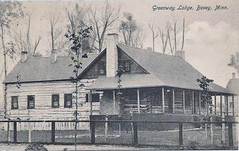 Greenway Lodge, Bovey Minnesota, 1913