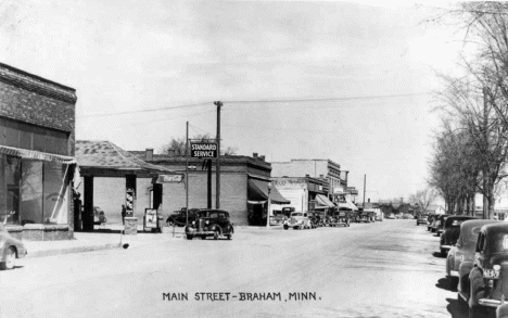 Main Street, Braham Minnesota, 1940's