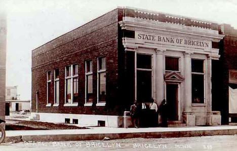 State Bank of Bricelyn Minnesota, 1910's?