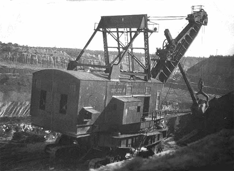 Mining machinery at Calumet Minnesota, 1930