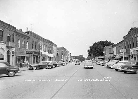 Main Street North, Chatfield Minnesota, 1952