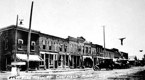 East side, Main Street, Chatfield Minnesota, 1927