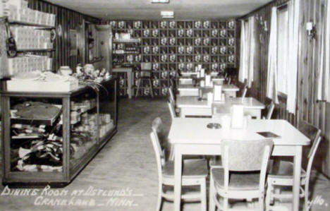 Dining Room at Ostlund's, Crane Lake Minnesota, 1958