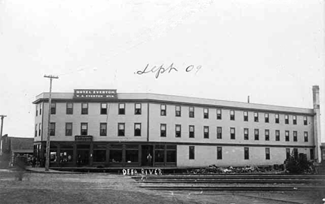 Hotel Everton, Deer River Minnesota, 1909