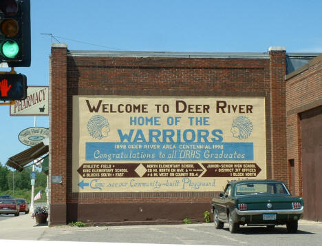 Deer River Welcome Sign, Deer River Minnesota, 2003