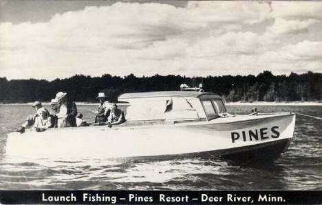 Launch Fishing at the Pines Resort, Deer River Minnesota, 1953