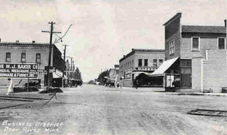Business District, Deer River Minnesota, 1910's?