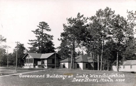 Government Buildings at Lake Winnibigoshish, Deer River Minnesota, 1930's?