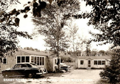 Shady Shore Resort on Moose Lake, Deer River Minnesota, 1950's