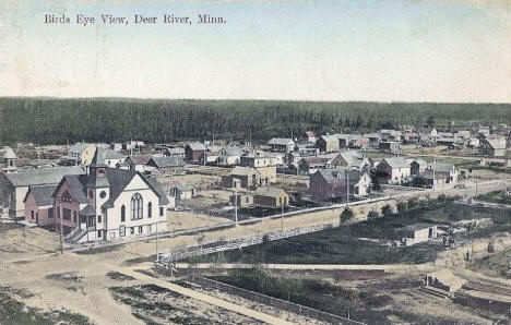 Birds eye view, Deer River Minnesota, 1910
