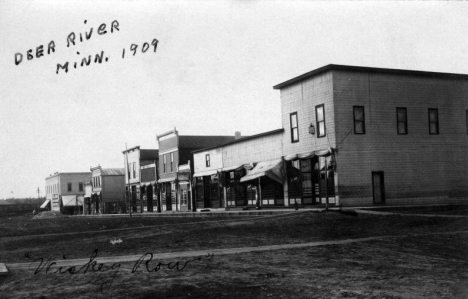 "Whiskey Row", Deer River Minnesota, 1909
