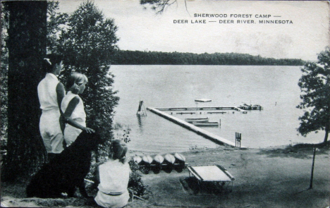 Sherwood Forest Camp on Deer Lake, Deer River Minnesota, 1963