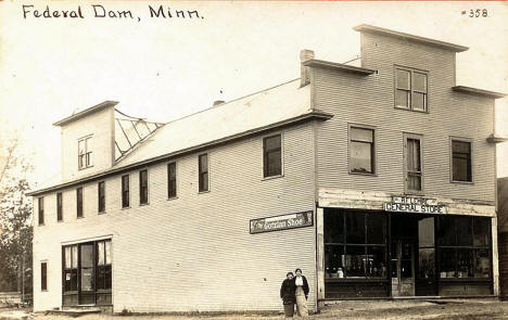 Lemire General Store, Federal Dam Minnesota, 1913