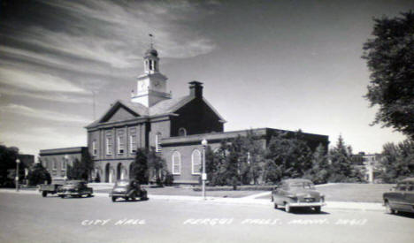 City Hall, Fergus Falls Minnesota, 1950's