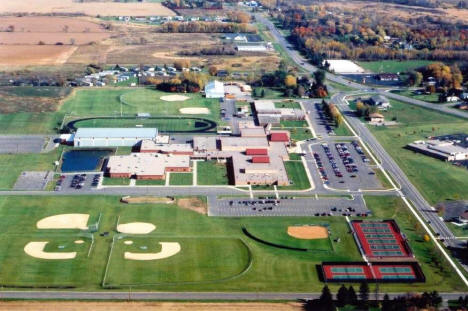 Aerial view of Foley Minnesota Schools, 2007