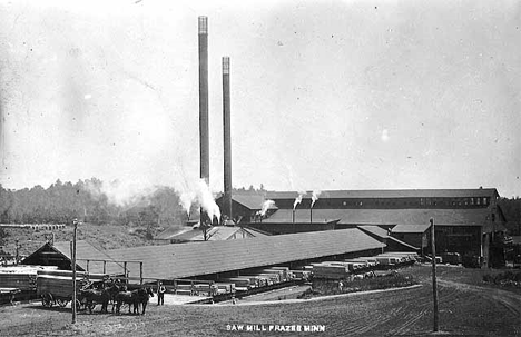Sawmill at Frazee Minnesota, 1910