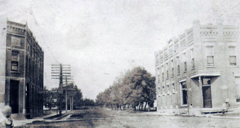 Third Street looking west, Goodhue Minnesota, 1912