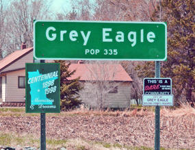 Grey Eagle Minnesota Population Sign