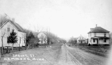 Spring Street, Hammond Minnesota, 1910's