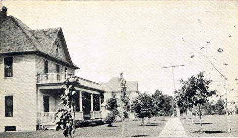 Residences of Dr. F.A. Gowdy and P.M. Oistad, Harmony Minnesota, 1910's?