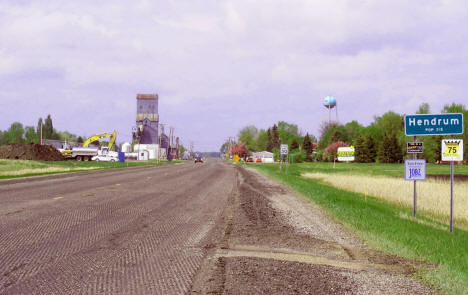 View entering Hendrum Minnesota, 2008