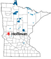 Location of Hoffman Minnesota
